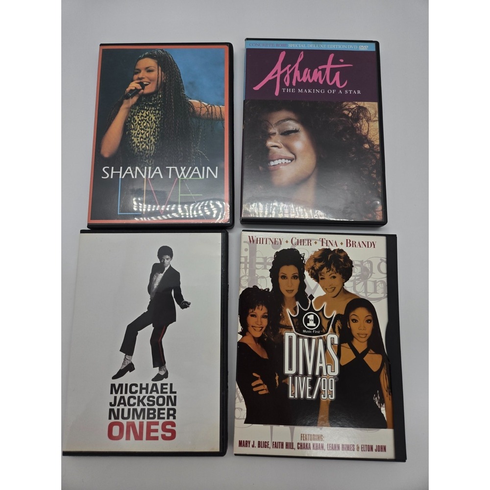 DIVAS Live Shania Twain Michael Jackson Ashanti DVD Mixed Lot of Four